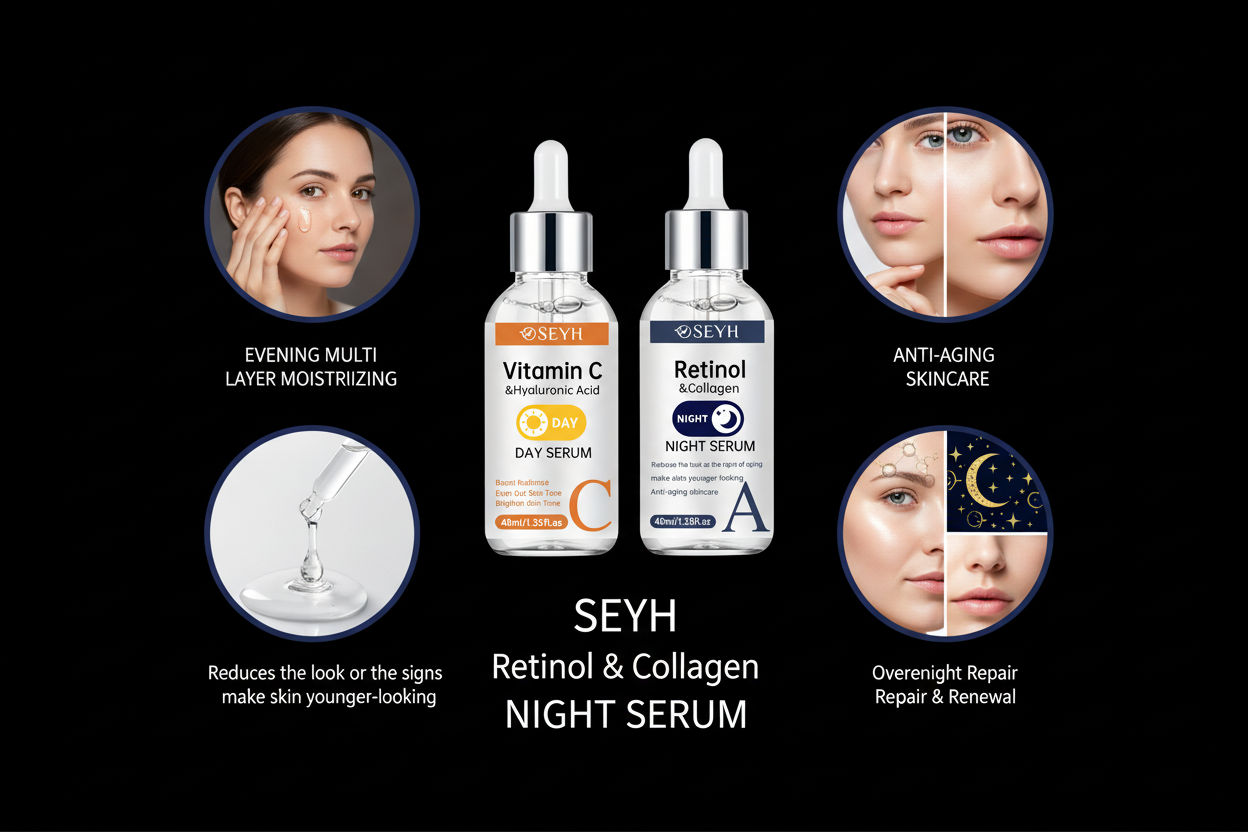 Night serum infographic