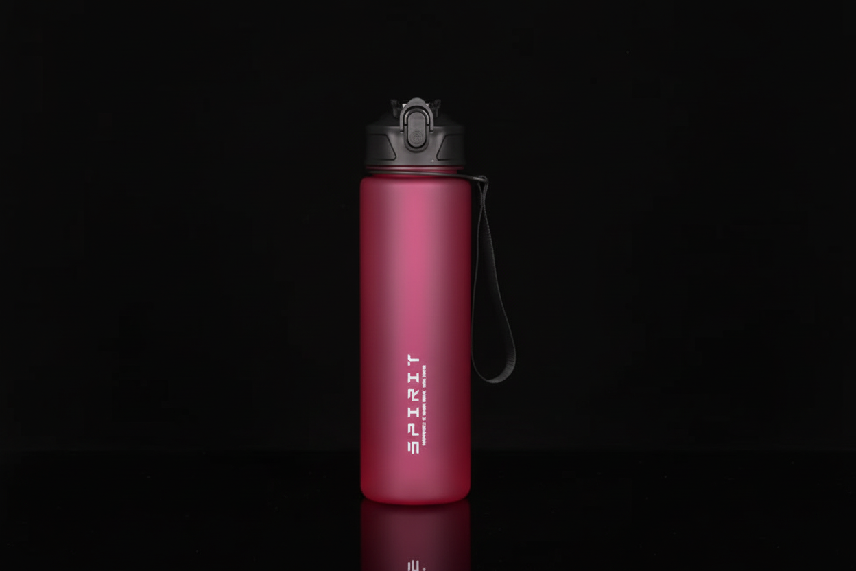 Pink water bottle