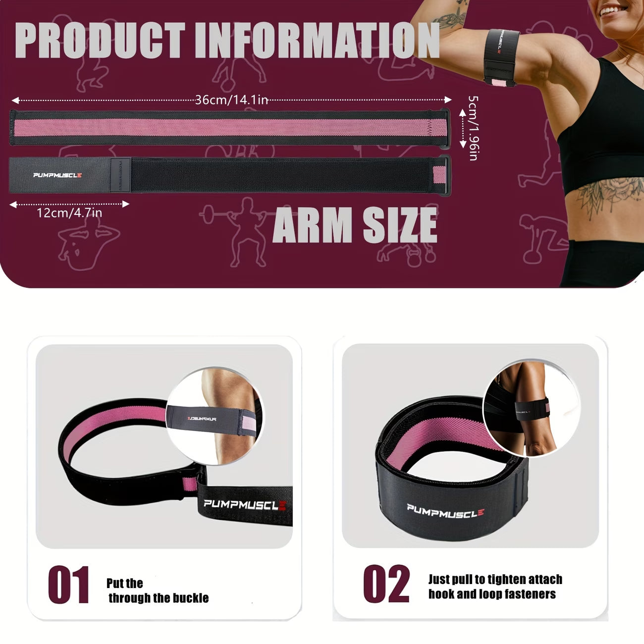 Konos™ 2pcs Adjustable BFR Bands - Enhance Muscle Growth & Strength